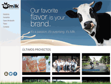 Tablet Screenshot of milkpublicidad.com